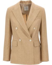 Eleventy - Double-Breasted Peak-Lapel Blazer - Lyst