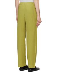 Homme Plissé Issey Miyake - Plissé-Effect Tapered Trousers - Lyst