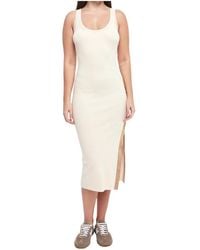 Elisabetta Franchi - Snap-Button Midi Dress - Lyst