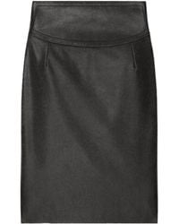 Givenchy - High-Waisted Leather Skirt - Lyst