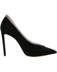 Jimmy Choo - Crystal Decorated High Heels - Lyst