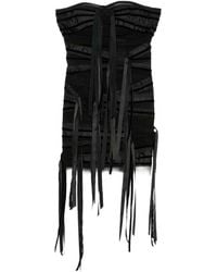 The Attico - The Fringed Sleeveless Mini Dress - Lyst
