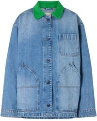 Doen - Pascual Corduroy-Trimmed Denim Jacket - Lyst