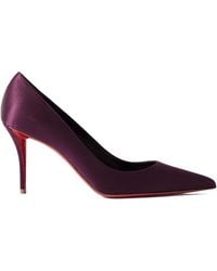 Christian Louboutin - Apostropha 80 Satin Pumps - Lyst