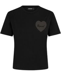 DSquared² - Heart Tulle Detailed T-Shirt - Lyst