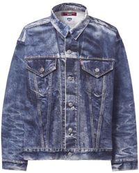 Junya Watanabe - X Levi's Button-Down Denim Jacket - Lyst