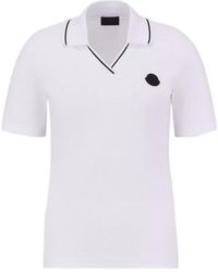 Moncler - Logo Patch Short-Sleeved Polo Shirt - Lyst