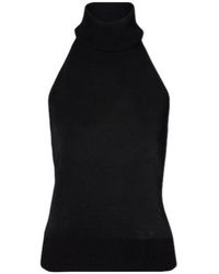 Givenchy - Halterneck Open-Back Jersey Top - Lyst