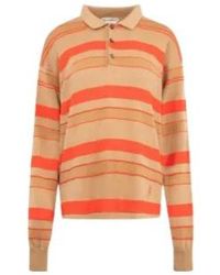 JW Anderson - Striped Polo Shirt - Lyst