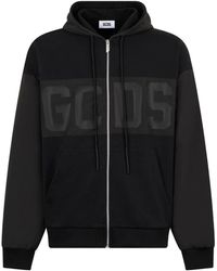 Gcds - Logo Zip-Fastening Hoodie - Lyst