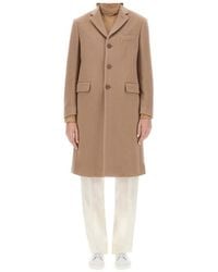 Aspesi - Long-Sleeved Single-Breasted Coat - Lyst