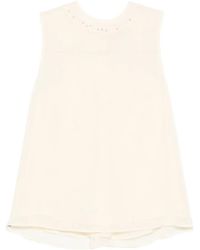 forte_forte - Crystal-Embellishment Top - Lyst