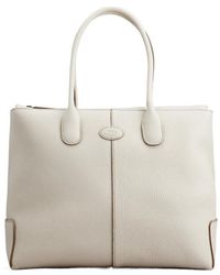 Tod's - Di Logo Stamp Large Tote Bag - Lyst