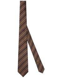 Gucci - Diagonal Horsebit Silk Jacquard Tie - Lyst