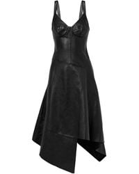 Jason Wu - Asymmetric Leather Midi Dress - Lyst