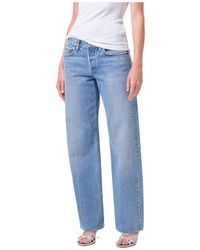 Agolde - Faded Cotton Jeans - Lyst