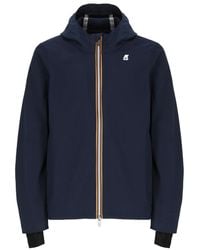 K-Way - Hooded Long-Sleeved Casual Jacket - Lyst