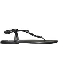Jil Sander - Knotted-Strap Slip-On Flat Sandals - Lyst