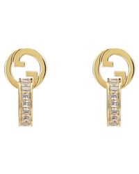 Gucci - Blondie Intertwined Embellished Earrings - Lyst