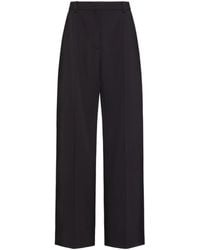 Valentino - Pleat Detailed Wide Leg Pants - Lyst