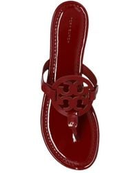Tory Burch - Miller Logo-Plaque Sandals - Lyst
