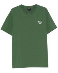 A.P.C. - Rue Madame Logo-Print Crew-Neck T-Shirt - Lyst