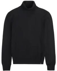 Fay - High Neck Wool Sweater - Lyst