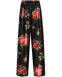 Dolce & Gabbana - Wide Trousers - Lyst
