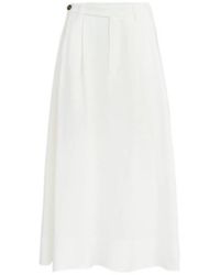 Brunello Cucinelli - Twill Maxi Skirt - Lyst