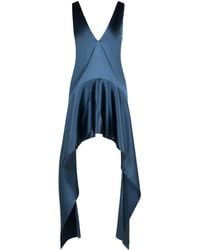JW Anderson - Acetate-Blend V-Neck Draped Mini Dress - Lyst