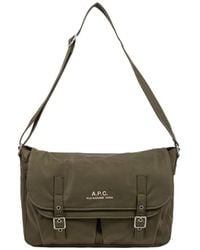A.P.C. - Archive Buckled Messenger Bag - Lyst
