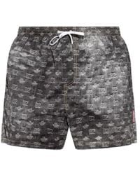 DSquared² - Printed Swim Trunks - Lyst