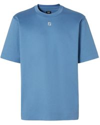 Fendi - Ff Plaque Crewneck T-Shirt - Lyst