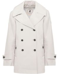 Save The Duck - Sofi Double-Breasted Trench Coat - Lyst