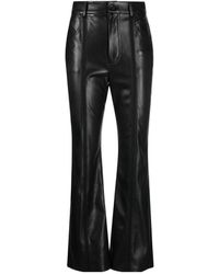 Nanushka - Cropped Kick Flare Trousers - Lyst
