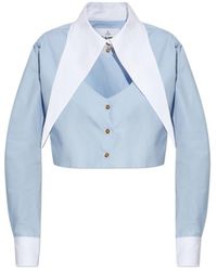 Vivienne Westwood - Cut-Out Cropped Shirt - Lyst