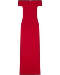 Solace London - Off-The-Shoulder Crepe Gown - Lyst