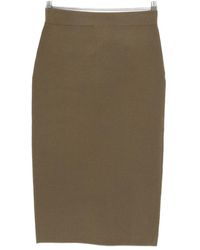 Max Mara - Stretch Viscose Pencil Skirt - Lyst