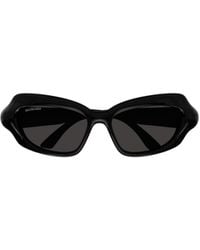 Balenciaga - Eyewear Palazzo Rectangle Frame Sunglasses - Lyst