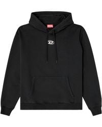DIESEL - Norm-Hood-Lod Oval D Hoodie - Lyst