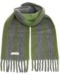Marni - Striped Fringed Scarf - Lyst