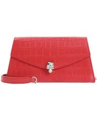 McQueen - Skull Embossed Mini Clutch Bag - Lyst