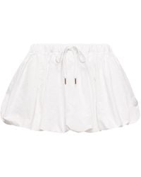Moncler - Cotton Blend Balloon Mini Skirt - Lyst