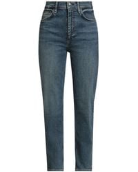 Rag & Bone - Plain Colour Straight-Leg Jeans - Lyst