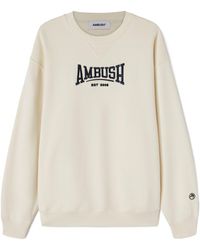 Ambush - Logo Embroidered Crewneck Sweatshirt - Lyst