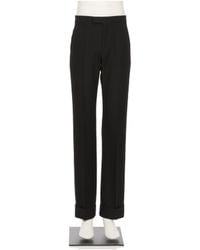 Valentino - Pleat Detailed Turn-Up Hem Pants - Lyst