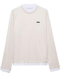 Prada - Long-Sleeved Cotton T-Shirt - Lyst