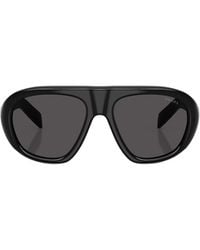Prada - Eyewear Oversized Pilot Sunglasses - Lyst