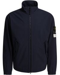 Stone Island - High Neck Zip-Up Jacket - Lyst