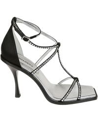 DSquared² - Embellished Open Toe Sandals - Lyst